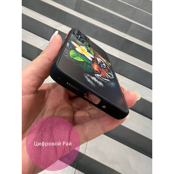 Чохол для Samsung Galaxy A33 тигр та квіти