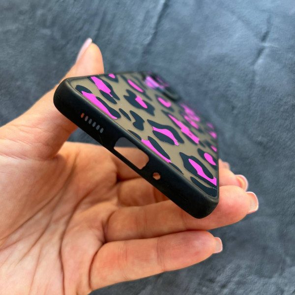 Чехол для Samsung Galaxy A33 леопард розовый
