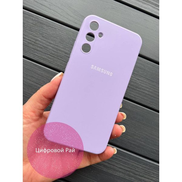 Однотонный чехол для Samsung Galaxy A34 с soft-touch покрытием и микрофиброй внутри