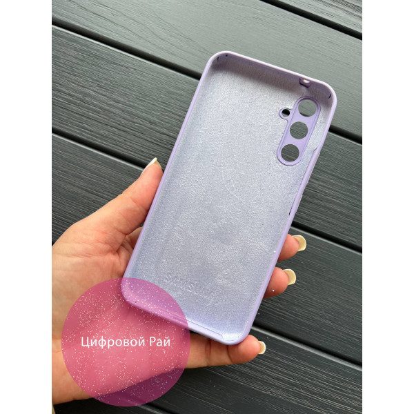 Однотонный чехол для Samsung Galaxy A34 с soft-touch покрытием и микрофиброй внутри