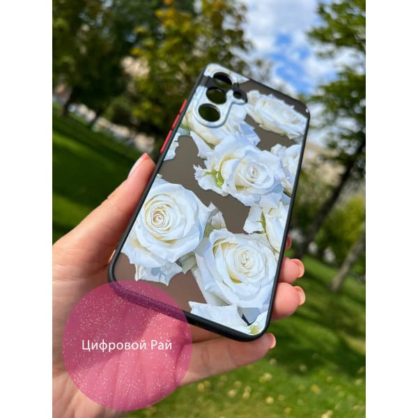 Чохол для Samsung Galaxy A54 білі троянди