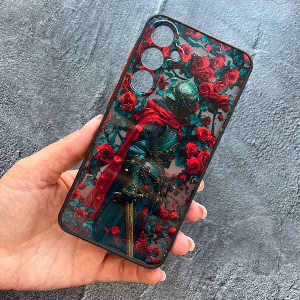 Чехол для Samsung Galaxy A55 рыцарь в розах