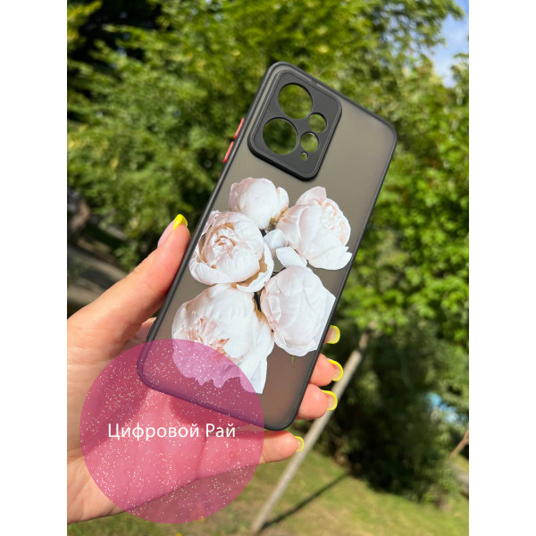 Чохол для Xiaomi Redmi Note 12 4G білі півонії 