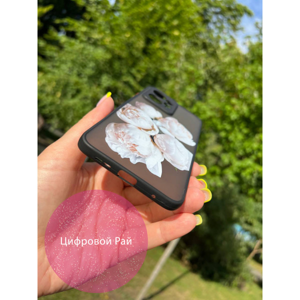 Чохол для Xiaomi Redmi Note 12 4G білі півонії 