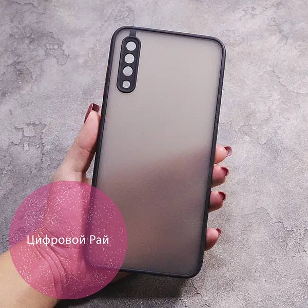 Чехол для Samsung Galaxy A70 (A705F) матовый пластик без дизайна