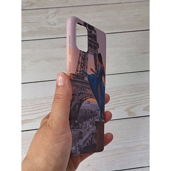 Чехол для Samsung Galaxy A51 силиконовый чехол с принтом девушка Париж