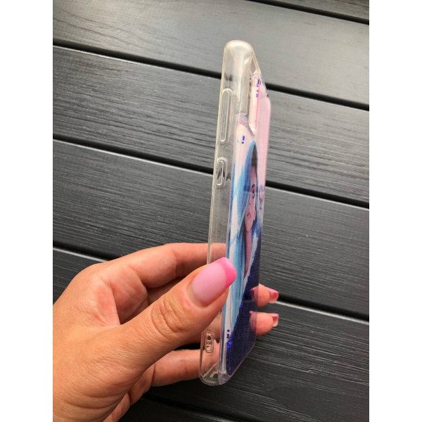 Чехол для Samsung Galaxy A51 переливашка девочка с совой