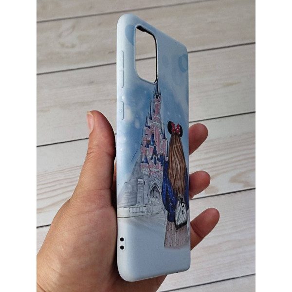 Чехол для Samsung Galaxy A51 силиконовый чехол с принтом девочка Диснейленд