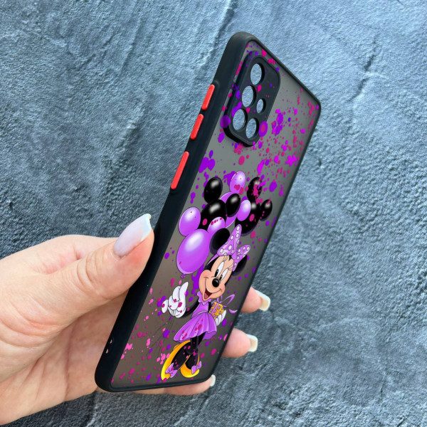 Чохол для Samsung Galaxy A71 з захистом камери дитячий з Мінні Маус та повітряними кульками