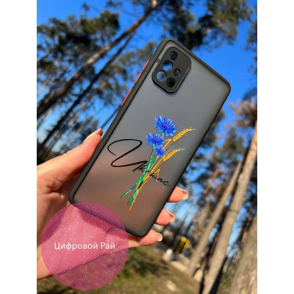 Чехол для Samsung Galaxy A51 патриотический с волошкой