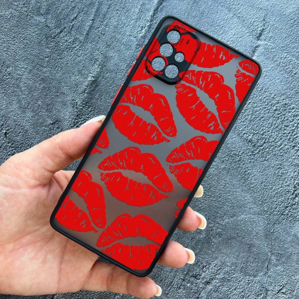 Чехол для Samsung Galaxy A51 красные губы