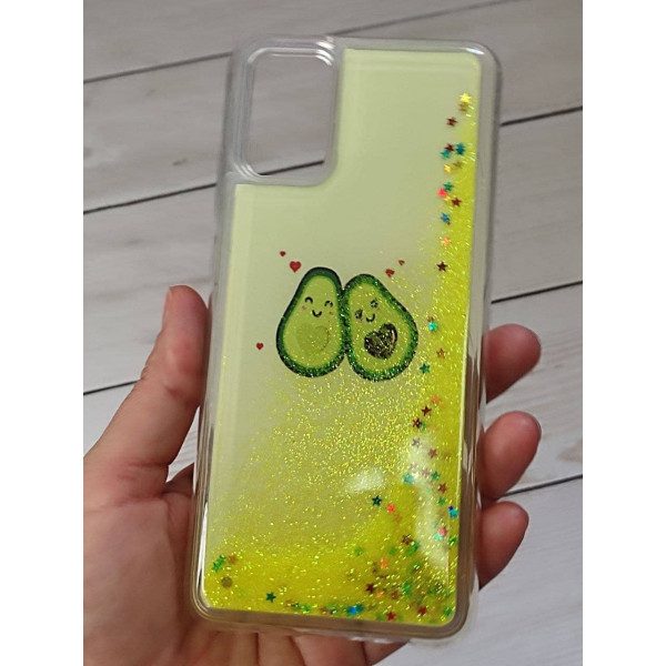 Чехол для Samsung Galaxy A02s переливашка авокадо