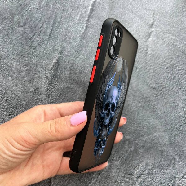 Чохол для Samsung Galaxy M30s / M21 з захистом камери з черепом та крилами