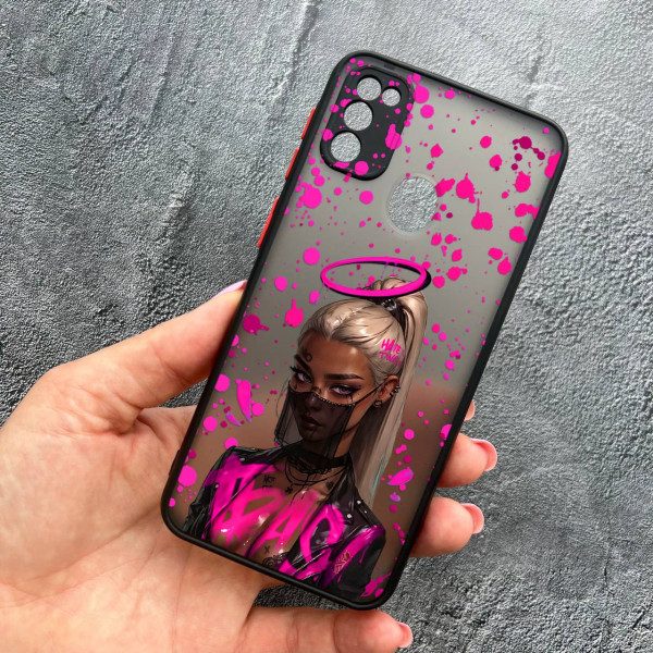 Чехол для Samsung Galaxy M30s / M21 с защитой камеры с девочкой бунтаркой