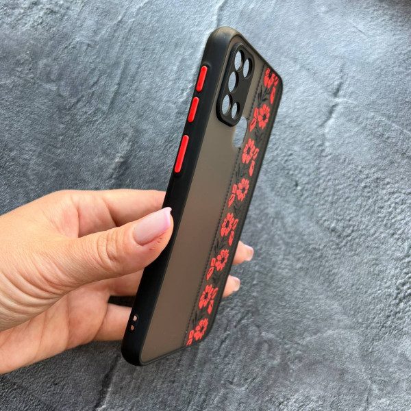 Чехол для Samsung Galaxy M30s/М21 вишиванка Полтавщина матовый пластик з чорным бортиком