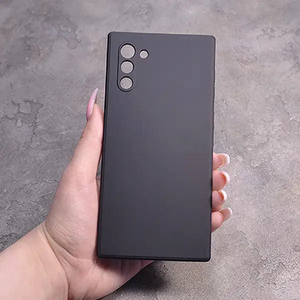 Однотонний чохол для Samsung Galaxy Note 10 з soft-touch покриттям і мікрофіброю всередині