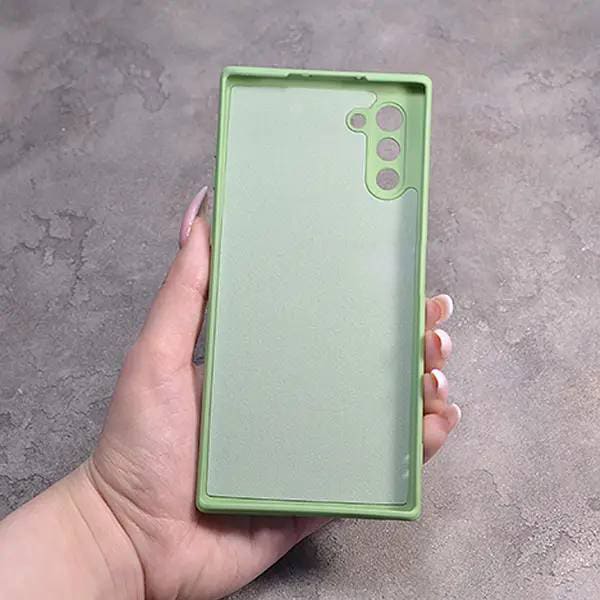 Однотонний чохол для Samsung Galaxy Note 10 з soft-touch покриттям і мікрофіброю всередині