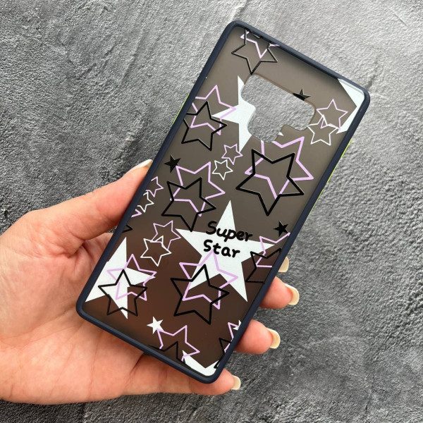 Чехол для Samsung Galaxy Note 9 Super Star темно-синий бортик