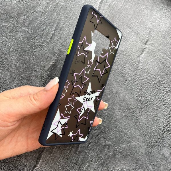 Чехол для Samsung Galaxy Note 9 Super Star темно-синий бортик