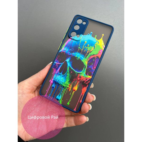 Чохол для Samsung Galaxy S20 FE череп різнокольоровий