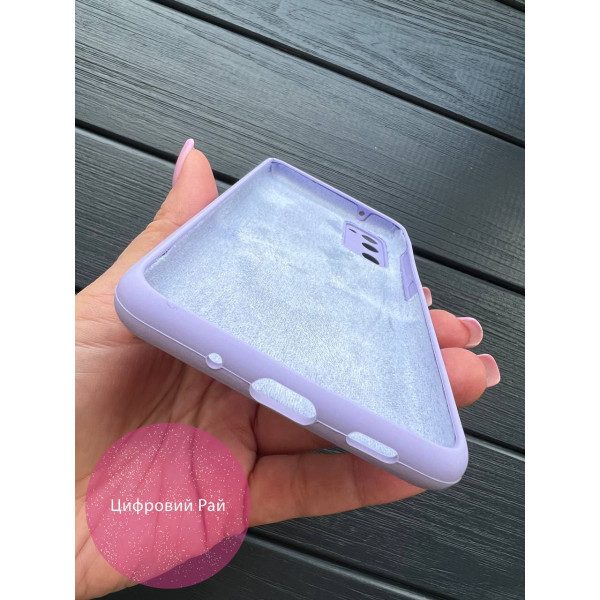 Однотонний чохол для Samsung Galaxy S20 FE з soft-touch покриттям і мікрофіброю всередині