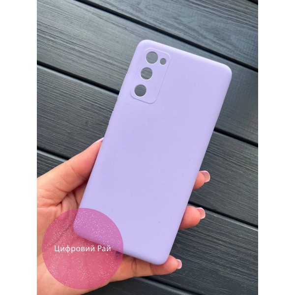 Однотонний чохол для Samsung Galaxy S20 FE з soft-touch покриттям і мікрофіброю всередині