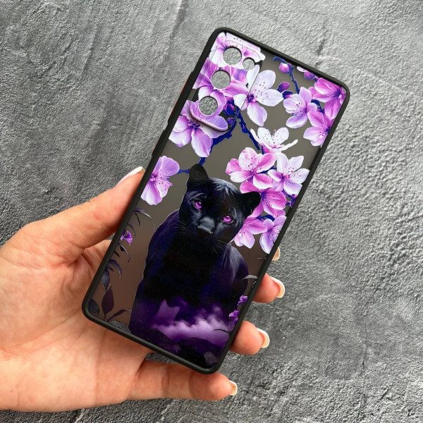 Чехол для Samsung Galaxy S20 FE пантера в цветах