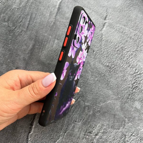 Чехол для Samsung Galaxy S20 FE пантера в цветах