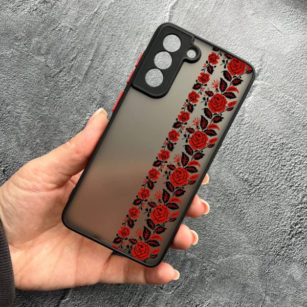 Чохол для Samsung Galaxy S21 FE з захистом камери з вишиванкою Донеччина