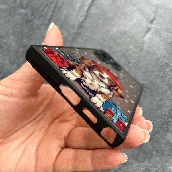 Чехол для Samsung Galaxy S24 Ultra новогодняя собачка