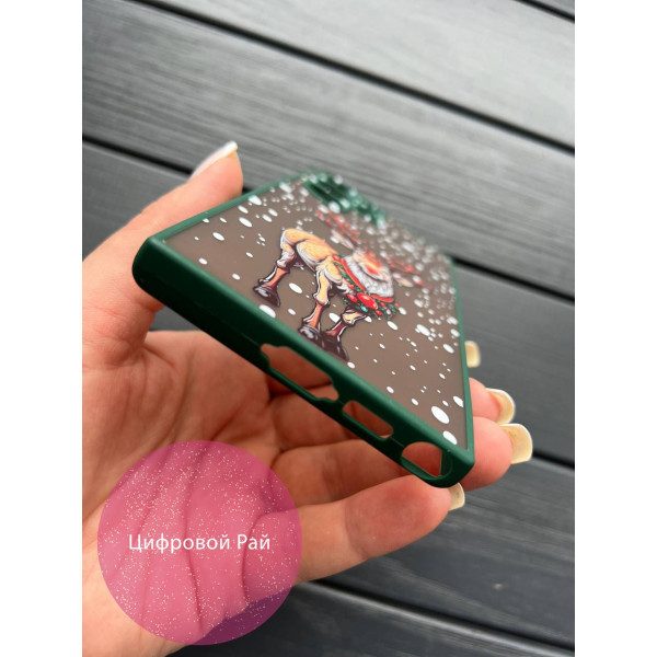 Чехол для Samsung Galaxy S23 Ultra новогодний Рудольф