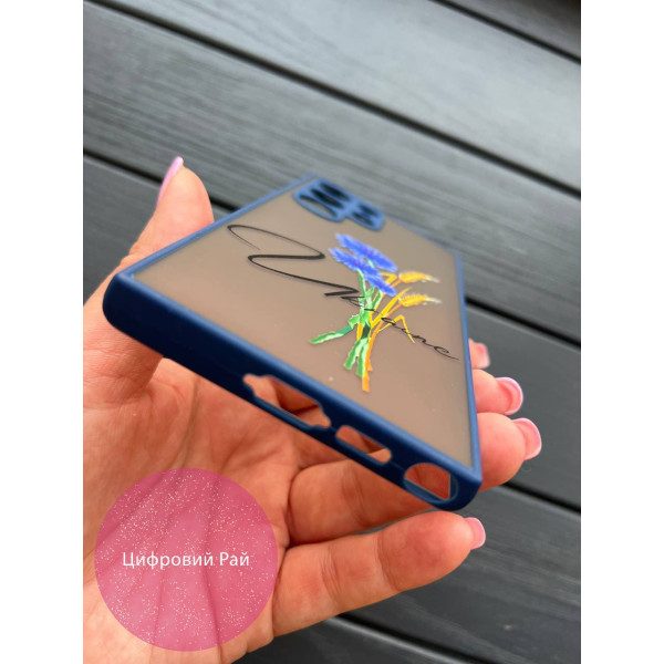 Чехол для Samsung Galaxy S23 Ultra патриотический с волошкой