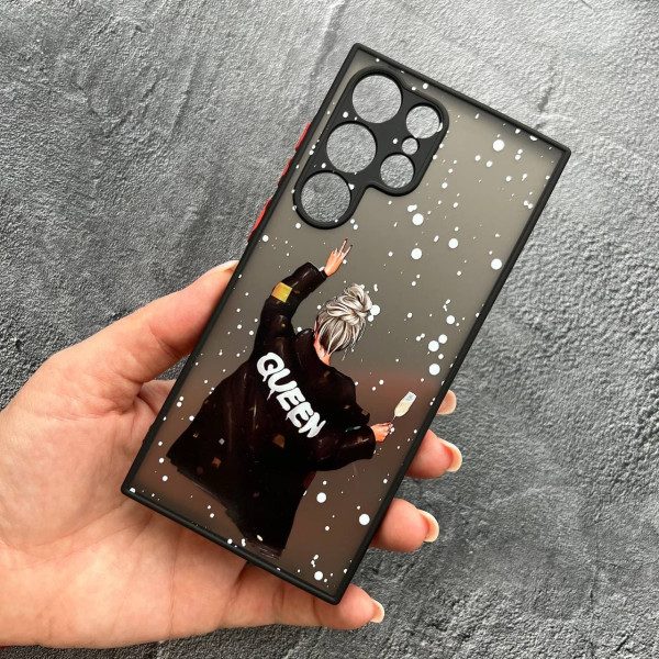 Чохол для Samsung Galaxy S23 Ultra з захистом камери з новорічною дівчинкою