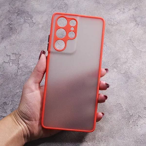 Чехол для Samsung Galaxy S21 Ultra матовый пластик без дизайна