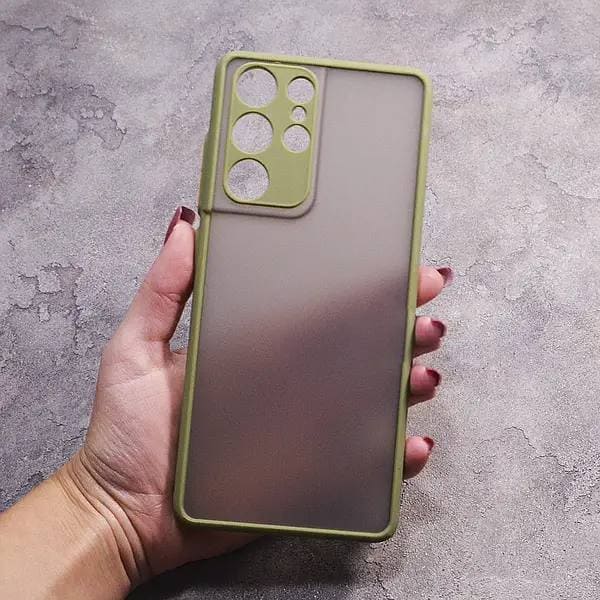 Чехол для Samsung Galaxy S21 Ultra матовый пластик без дизайна