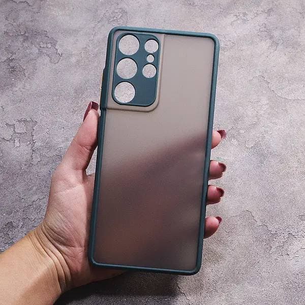 Чехол для Samsung Galaxy S21 Ultra матовый пластик без дизайна