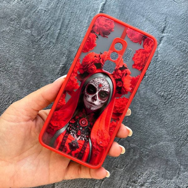 Чехол для Samsung Galaxy S9 Plus Санта-Муэрте красная