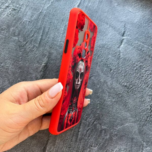 Чехол для Samsung Galaxy S9 Plus Санта-Муэрте красная