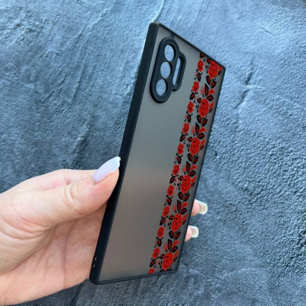 Чехол для Samsung Galaxy Note 10 Plus с защитой камеры с вышиванкой Донеччина