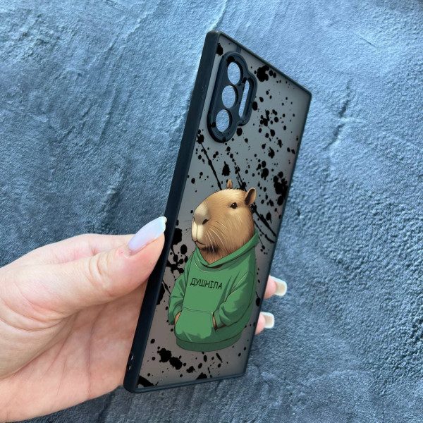 Чехол для Samsung Galaxy Note 10 Plus с защитой камеры с капибарой