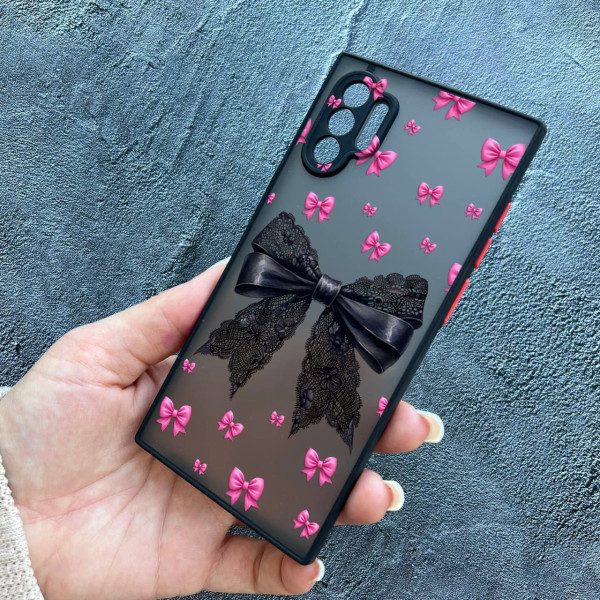 Чехол для Samsung Galaxy Note 10 Plus с защитой камеры с бантиком