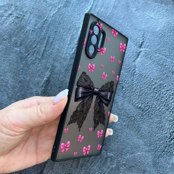 Чехол для Samsung Galaxy Note 10 Plus с защитой камеры с бантиком