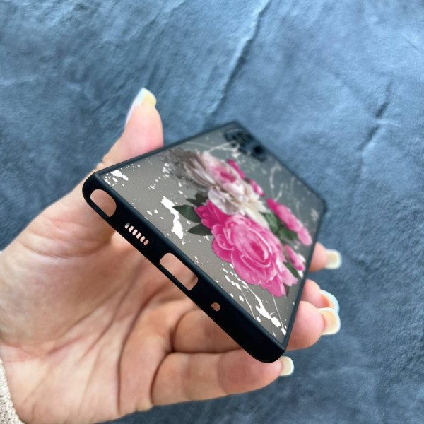 Чехол для Samsung Galaxy Note 10 Plus с защитой камеры с цветами пионы классические