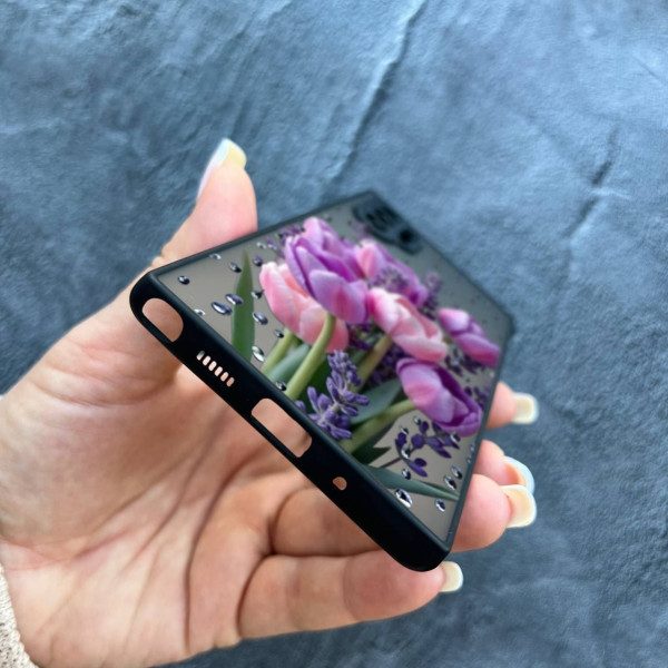 Чехол для Samsung Galaxy Note 10 Plus с защитой камеры с цветами лавандовыми тюльпанами