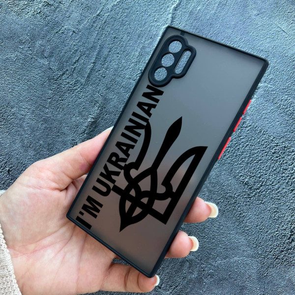 Чехол для Samsung Galaxy Note 10 Plus патриотический с защитой камеры I`m Ukrainian