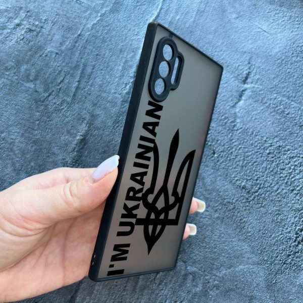Чехол для Samsung Galaxy Note 10 Plus патриотический с защитой камеры I`m Ukrainian