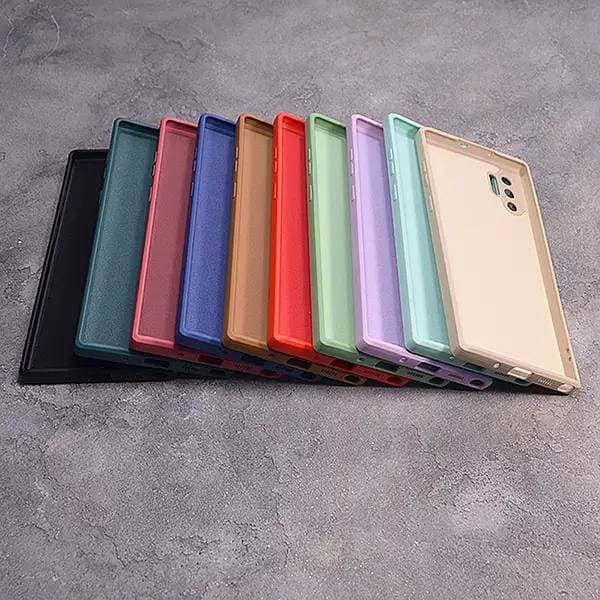 Однотонный чехол для Samsung Galaxy Note 10 Plus с soft-touch покрытием и микрофиброй внутри