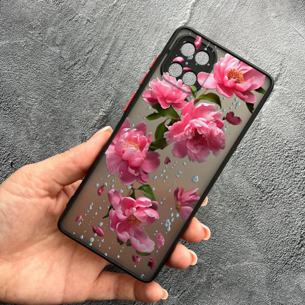 Чохол для Samsung Galaxy Note 10 Lite (A81) з захистом камери з квітами та дощем