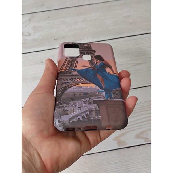 Чехол для Samsung Galaxy M31 девочка Париж