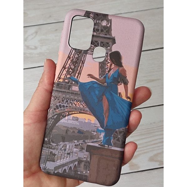 Чехол для Samsung Galaxy M31 девочка Париж